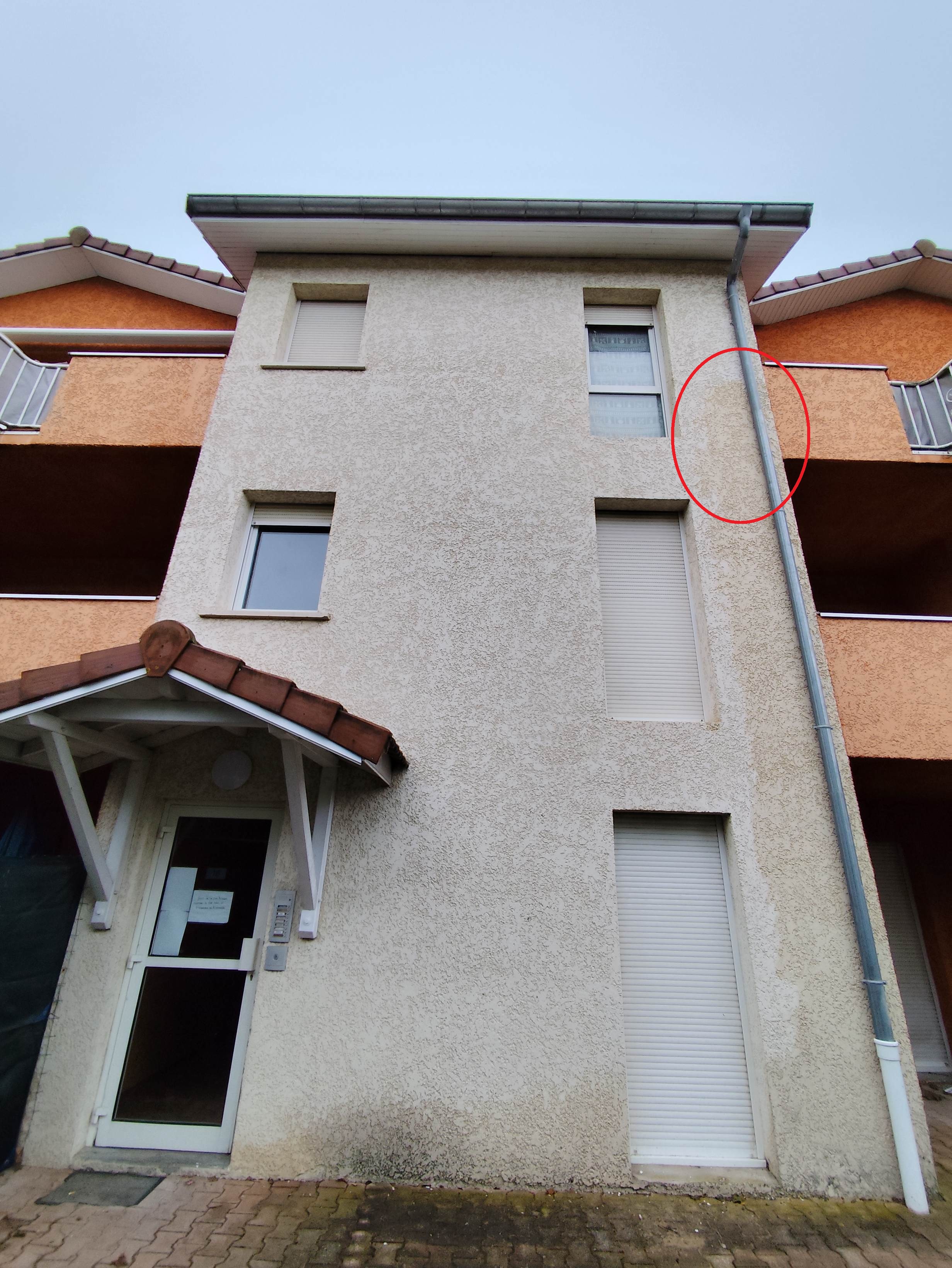 Descente EP bouchée